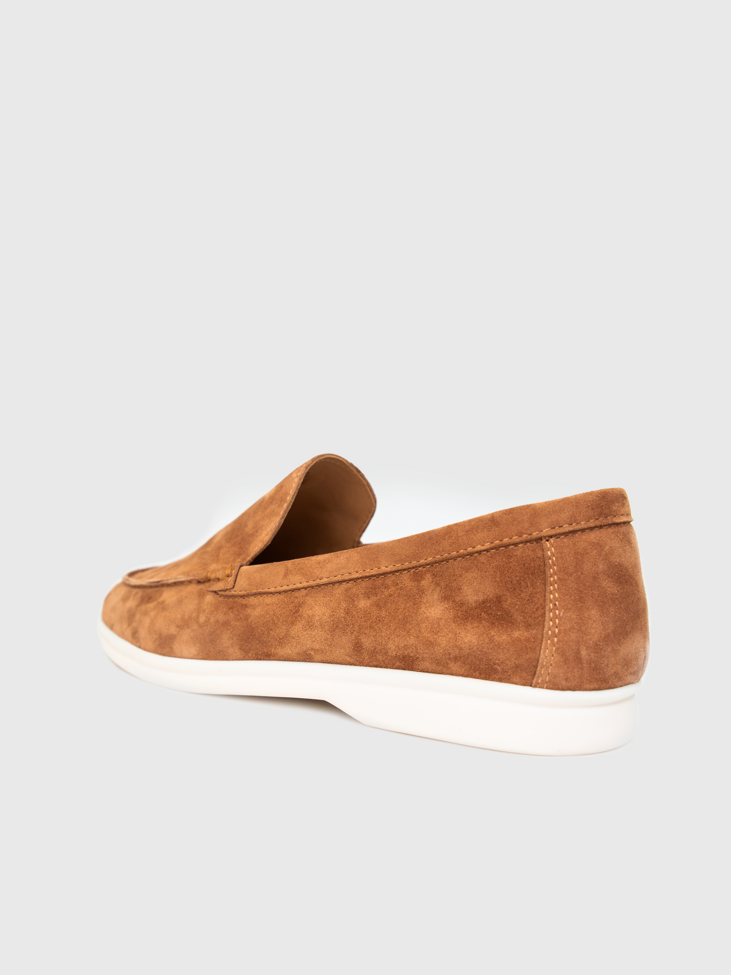 Marina Suede Loafers - Caramel Brown