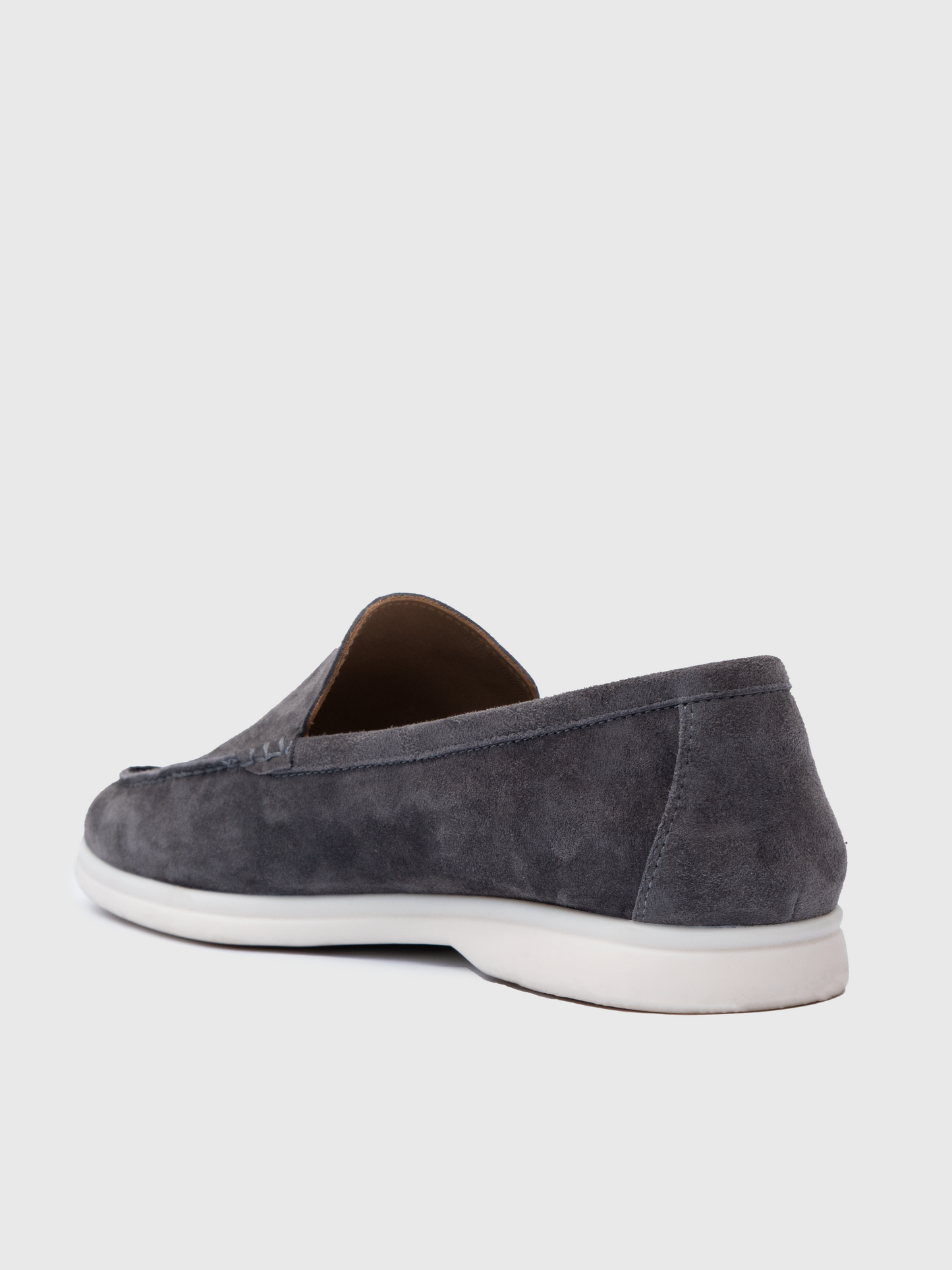 Marina Suede Loafers - Fog Gray